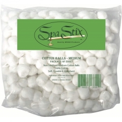 Spa Stix 棉球 500 隻裝中号尺寸。 非**柔軟