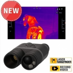 theOpticGuru ATN BinoX 4T 熱敏雙筒望遠鏡，帶激光測距儀、全高清視頻錄制、WiFi、平滑變焦和智能手機控制，iOS 或 Android 應用程序
