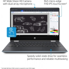 HP Pavilion 14 英寸 FHD IPS 觸摸屏學生和家庭筆記型電腦，英特爾酷睿 i5-1035G1，WiFi 6，Google 課堂，16GB DDR4 RAM，512GB SSD，配備 Woov 筆記型電腦套，Windows