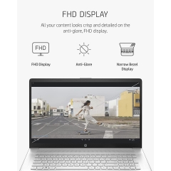 HP Pavilion 17.3 英寸 IPS FHD 筆記型電腦（2024 型號），Intel Core i5-1155G7（Beats i7-1165G7），Intel Iris Xe 顯卡，16GB RAM，512GB PCIe SS
